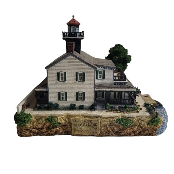 Harbour Lights 2002 Lighthouse Figurine #276 Tucker's Island New Jersey - Picture 4 of 7
